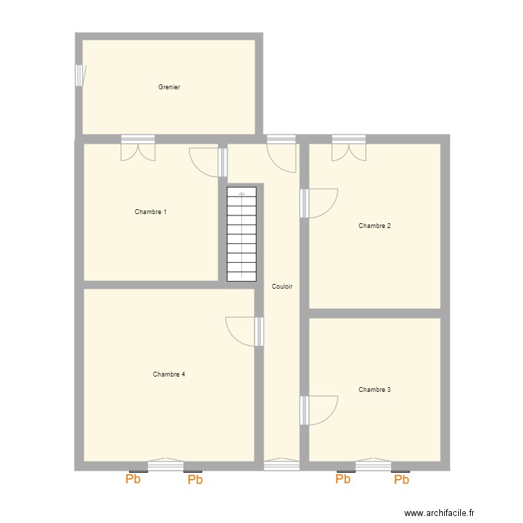 Croquis BEAUCOURT Etage. Plan de 0 pièce et 0 m2