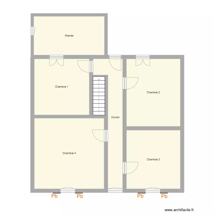Croquis BEAUCOURT Etage. Plan de 