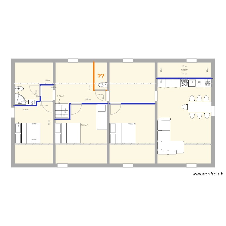 Combles Option 1 . Plan de 0 pièce et 0 m2