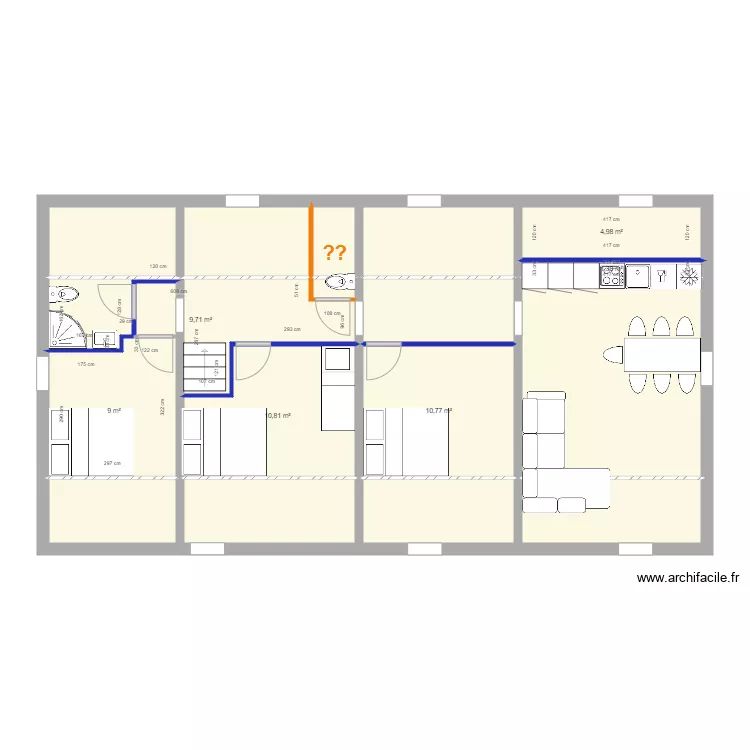 Combles Option 1 . Plan de 