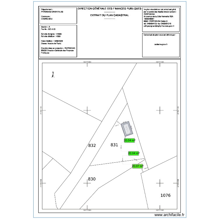 Plan Plan de masse 1500 côté détaillé Par Mascareil ️ ArchiFacile — free download