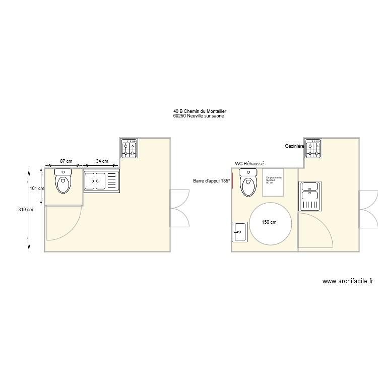 neuville. Plan de 0 pièce et 0 m2