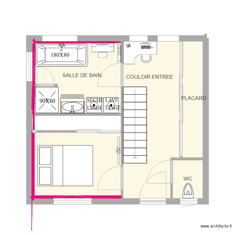 SALLE DE BAIN 8. Plan de 0 pièce et 0 m2