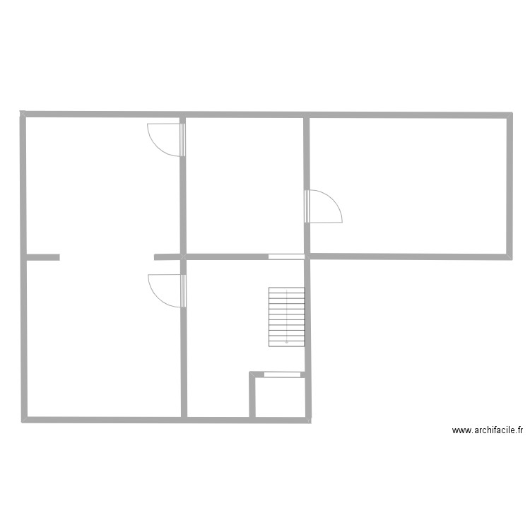 BIOT REZ Sart Bernard. Plan de 1 pièce et 267 m2