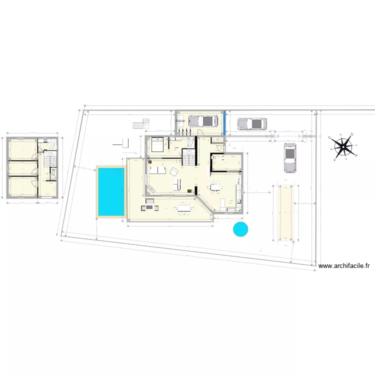 Plan terrain Ri d Olon V8. Plan de 