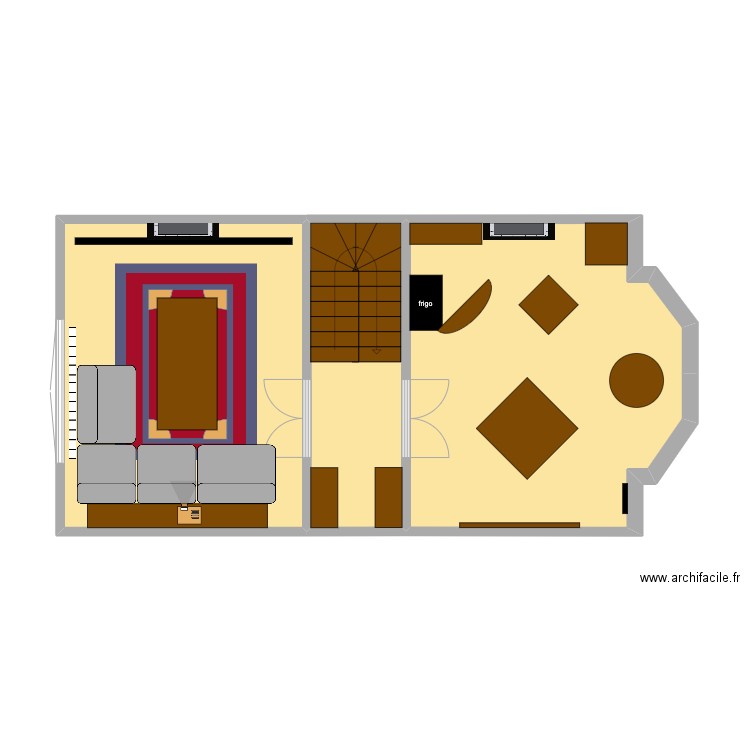 KENNIS1. Plan de 3 pièces et 49 m2