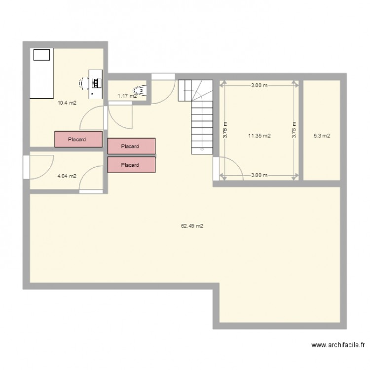 Phenix RDC vierge. Plan de 0 pièce et 0 m2