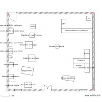 Plan bureau   salle d'exposition