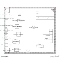 Plan bureau   salle d'exposition