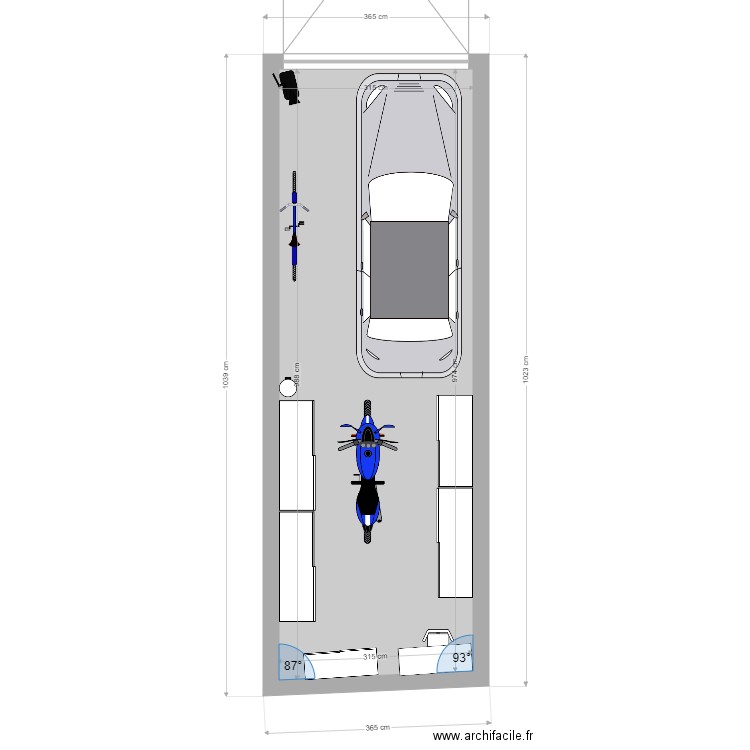 PLANS  NOUVEL ANGLE : Garage. Plan de 1 pièce et 31 m2