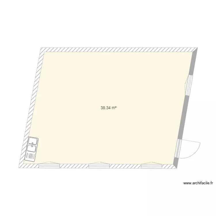 Salle association. Plan de 