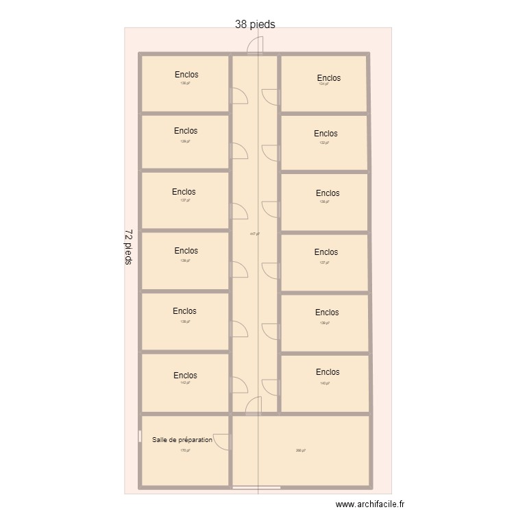 Abris animaux. Plan de 0 pièce et 0 m2
