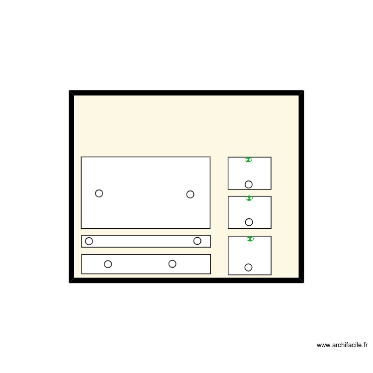 tv murale placo niche 1. Plan de 0 pièce et 0 m2