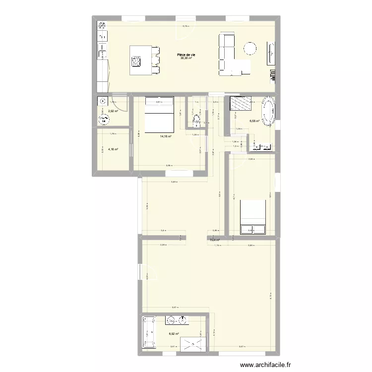 maison Bis. Plan de maison Bis. Plan de