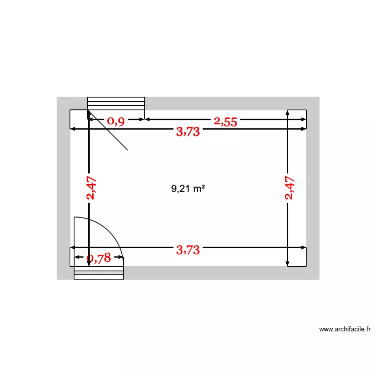 plan brut de la chambre de m. Plan de 1 et 9 m² plan brut de la chambre de m. Plan de 1 et 9 m²