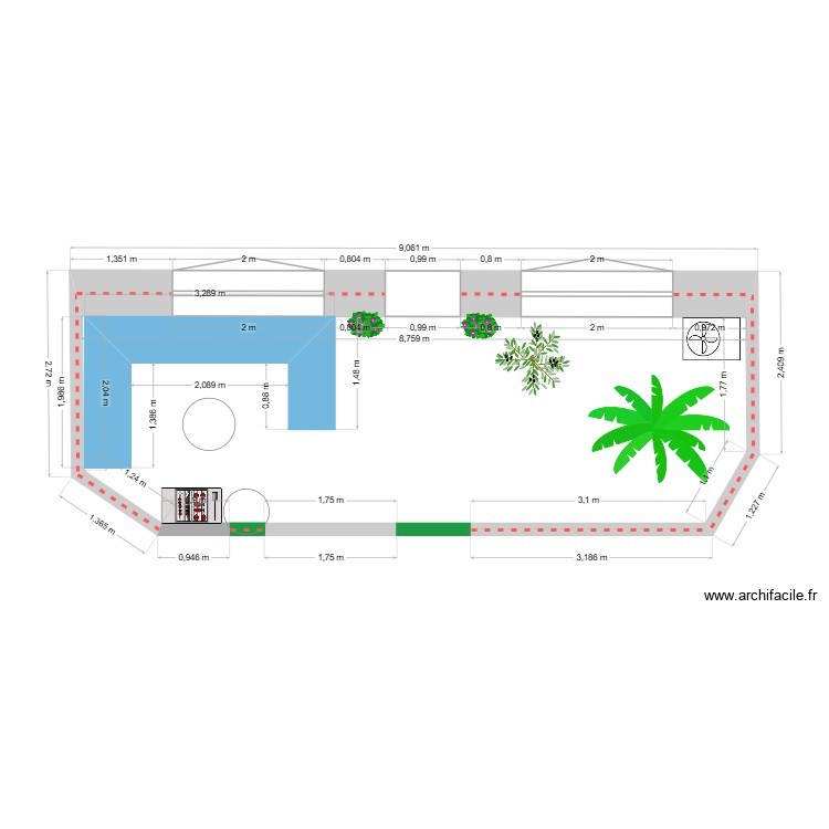 jardin. Plan de 0 pièce et 0 m2 jardin. Plan de 0 pièce et 0 m2