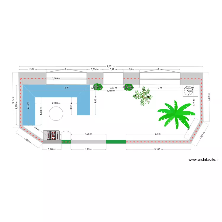 jardin. Plan de jardin. Plan de