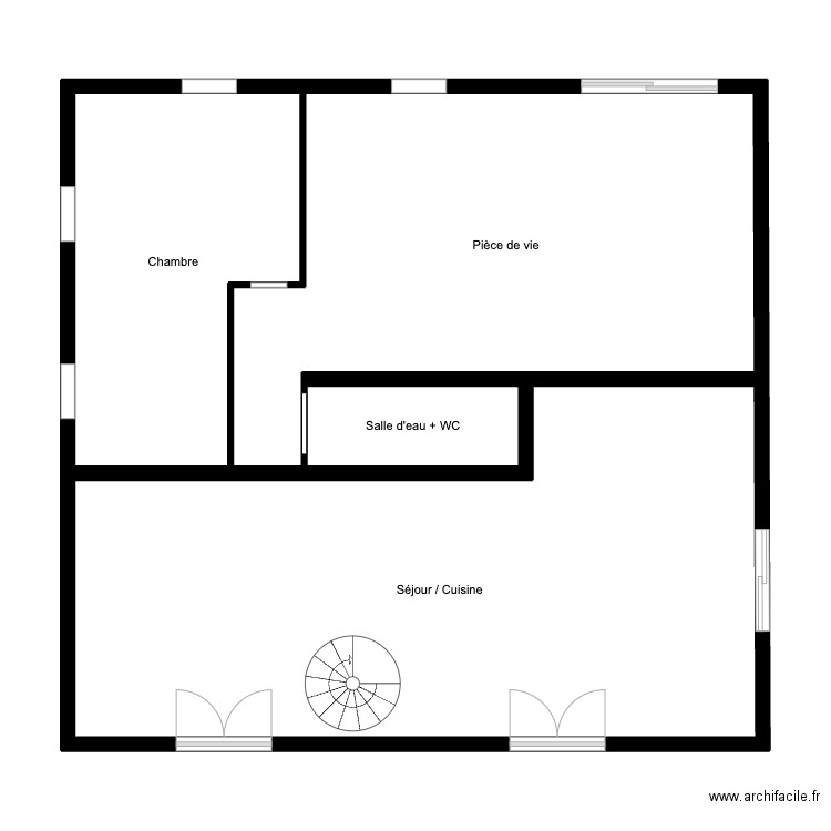 BARRA - Plan. Plan de 4 pièces et 92 m2
