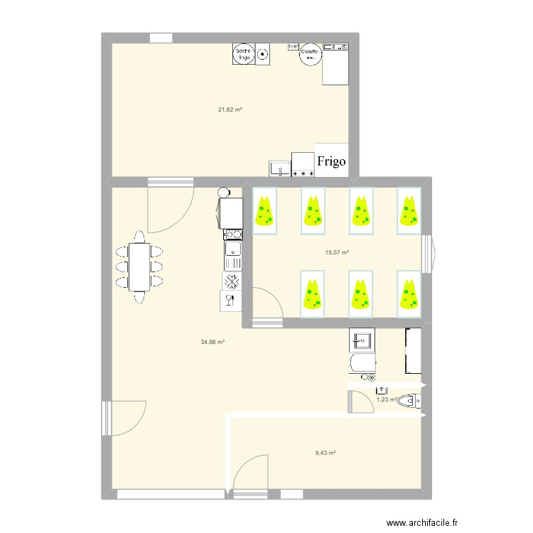 garage. Plan de 0 pièce et 0 m2