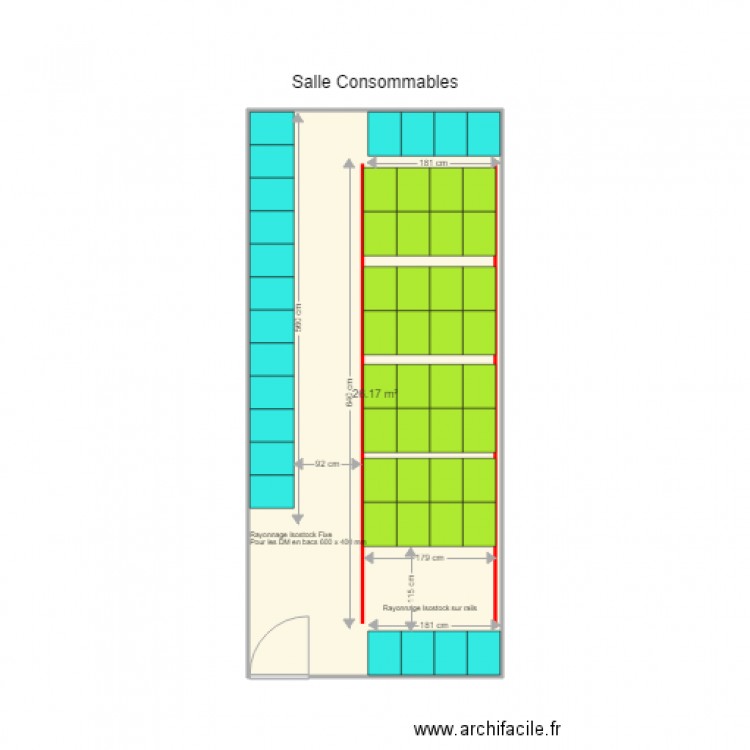 CH BOULOGNE SUR MER. Plan de 1 pièce et 26 m2