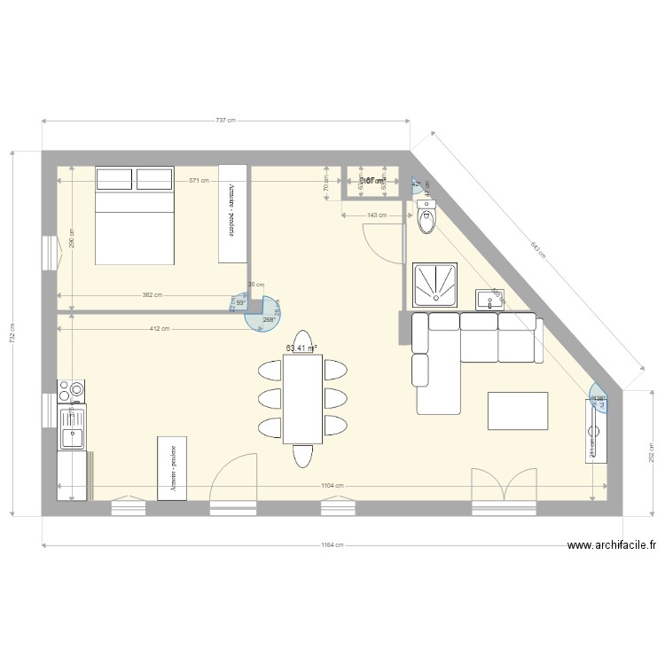 RdC option 3. Plan de 0 pièce et 0 m2