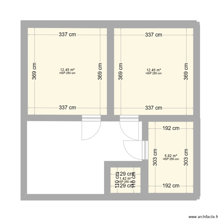 etage. Plan de 0 pièce et 0 m2
