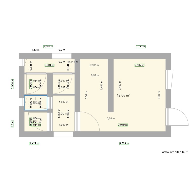 chambre gite 2. Plan de 0 pièce et 0 m2