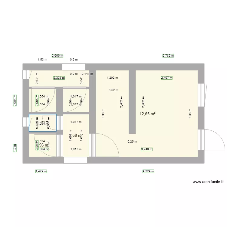 chambre gite 2. Plan de 