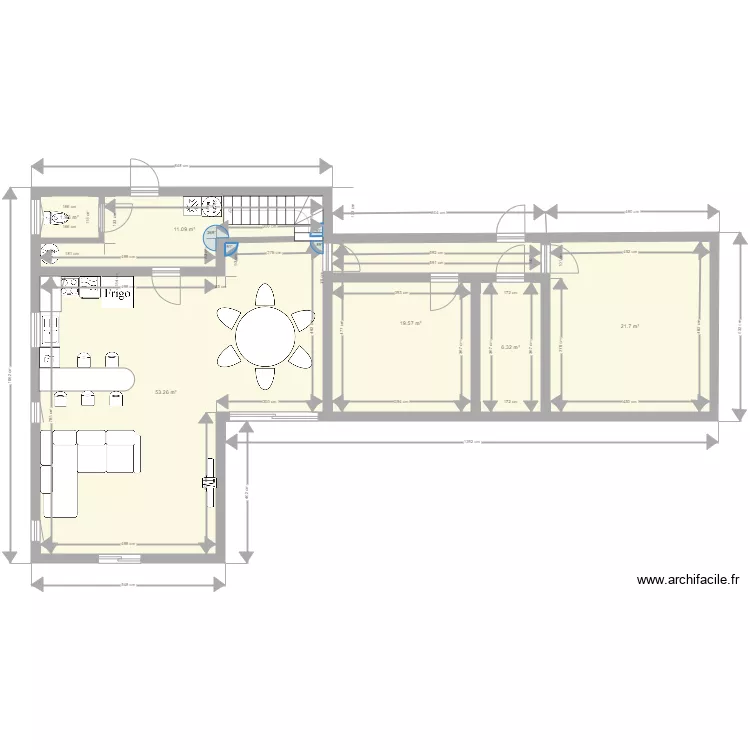 Maison Frost  Marina VF. Plan de 