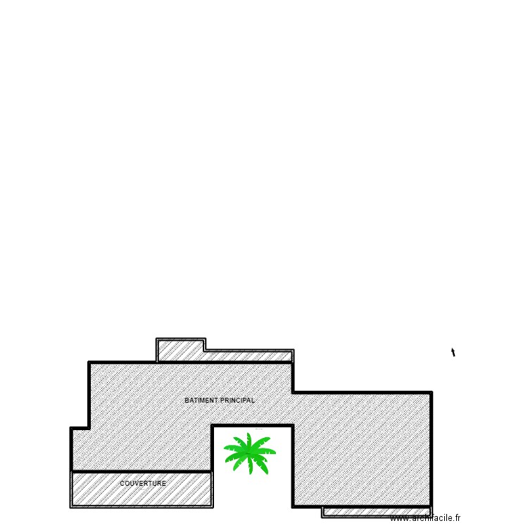 repère coupe. Plan de 4 pièces et 341 m2