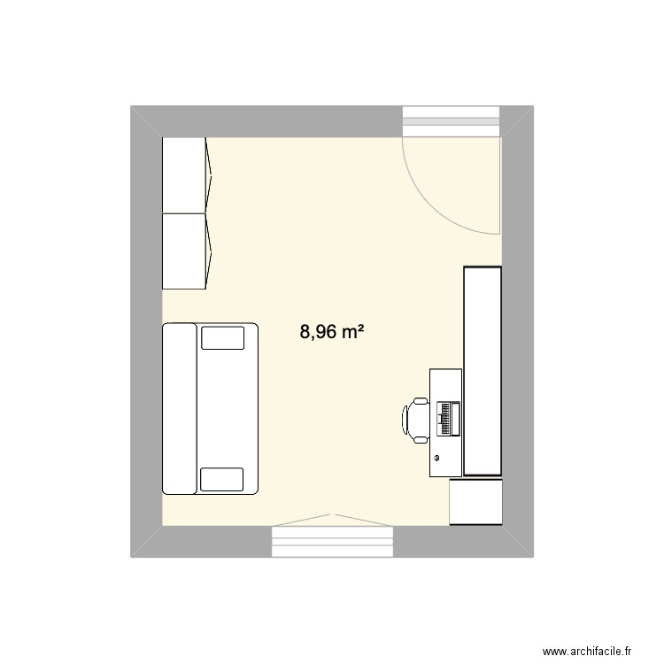 Bureau. Plan de 0 pièce et 0 m2