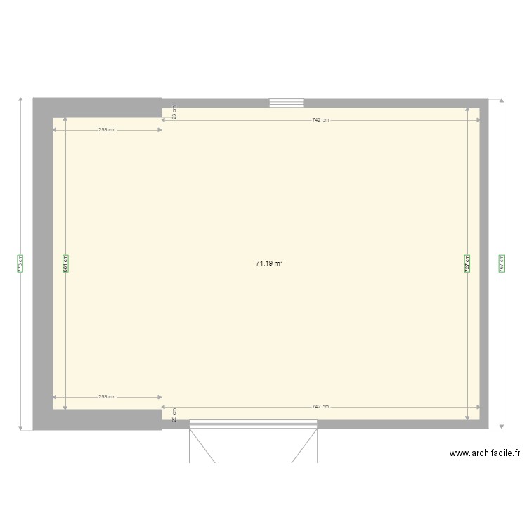 PLAN DE METRE. Plan de 0 pièce et 0 m2