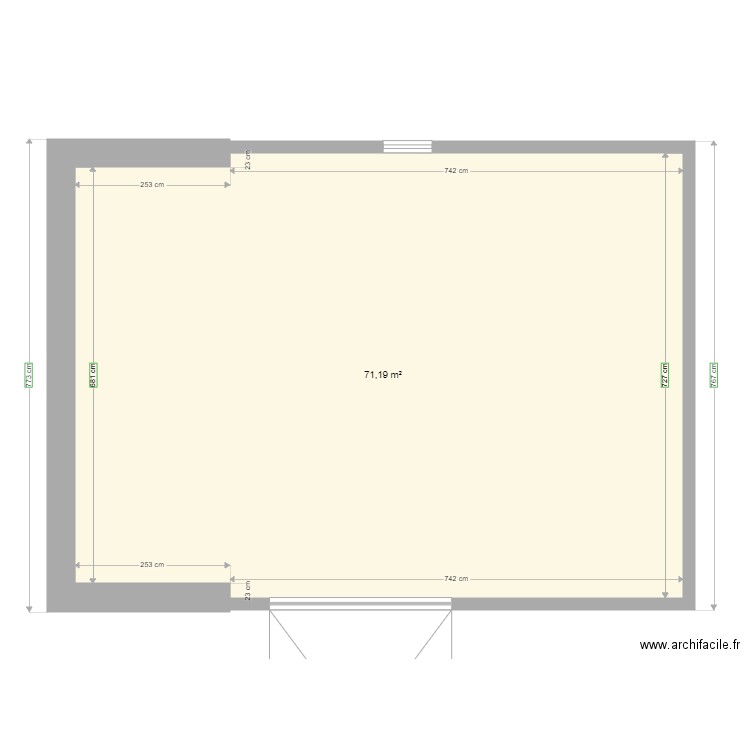 PLAN DE METRE. Plan de 0 pièce et 0 m2