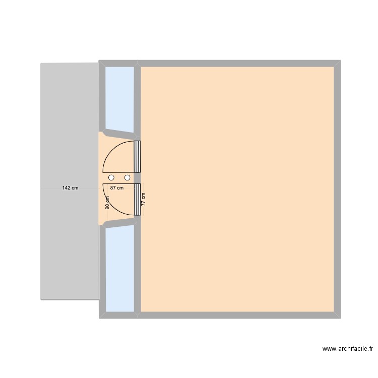 ZOOM LAURA GHANINEJAB. Plan de 5 pièces et 41 m2