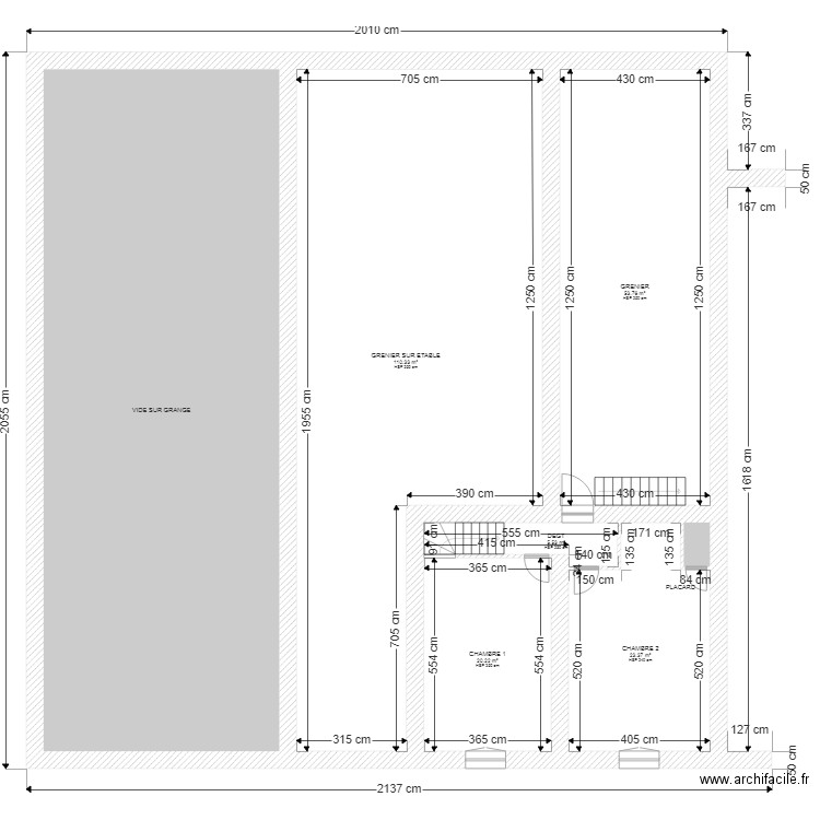 FABRE ETAGE. Plan de 0 pièce et 0 m2