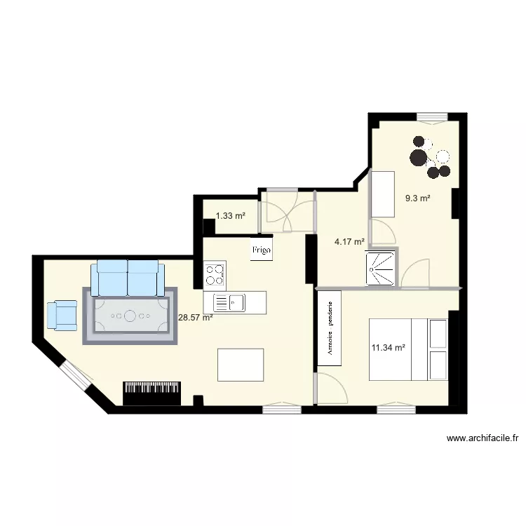 Piece principale copie. Plan de 