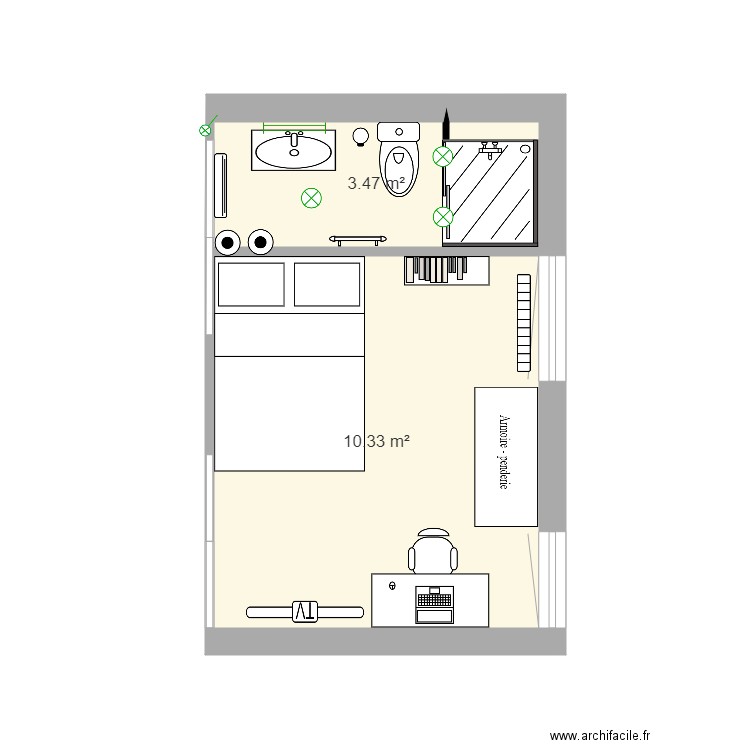 1ère Etage. Plan de 0 pièce et 0 m2