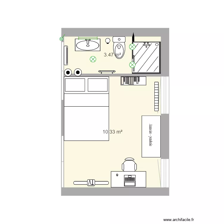 1&egrave;re Etage. Plan de 