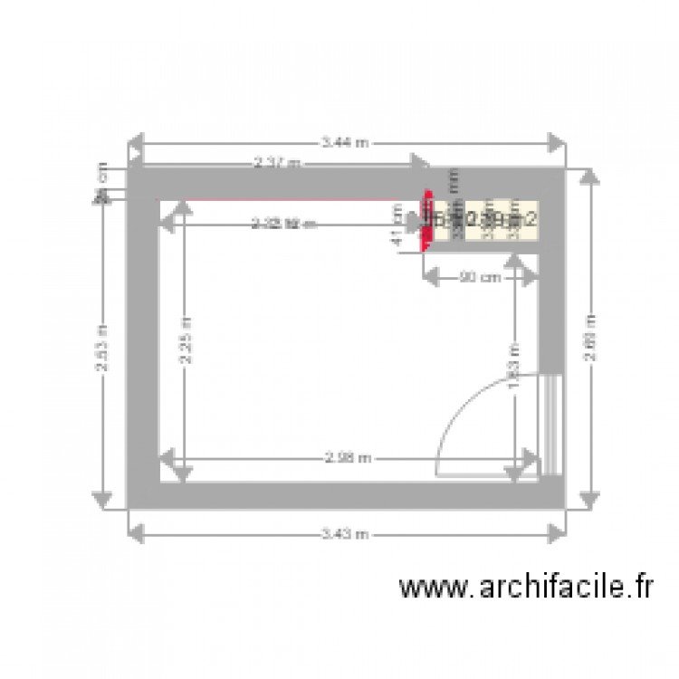 Coraline SDB. Plan de 0 pièce et 0 m2