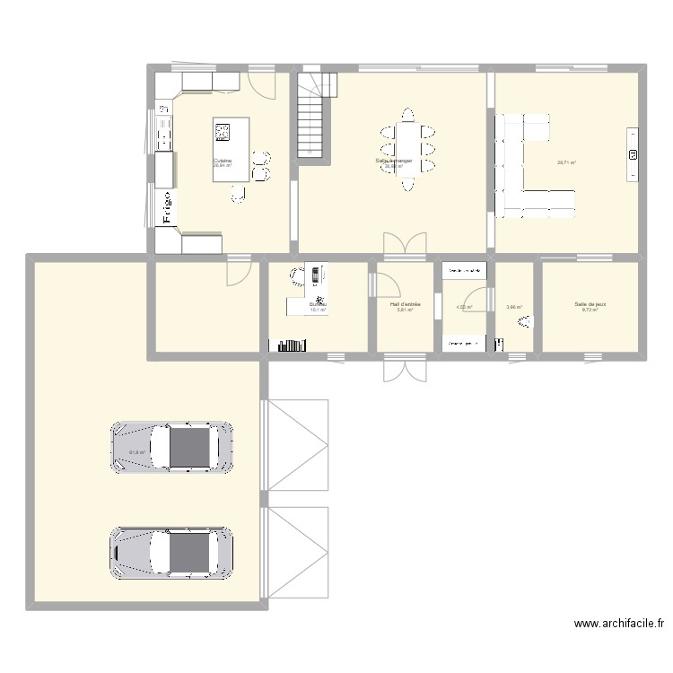 Idée maison 3. Plan de 9 pièces et 199 m2