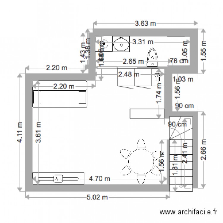 cabourg etage5. Plan de 0 pièce et 0 m2