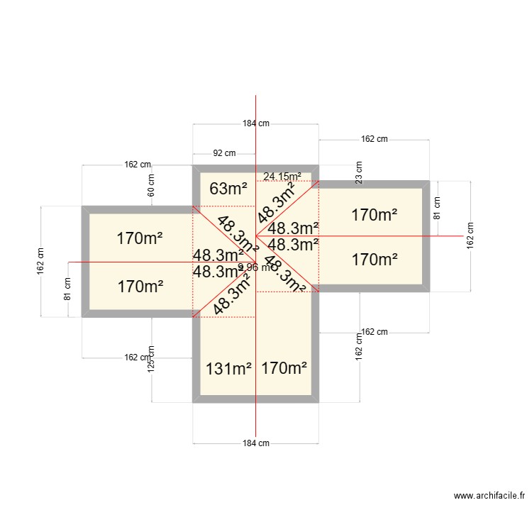 plan APEI. Plan de 1 pièce et 10 m2