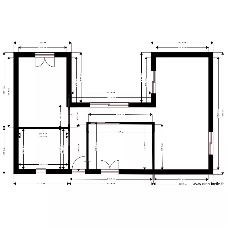 maison U. Plan de 