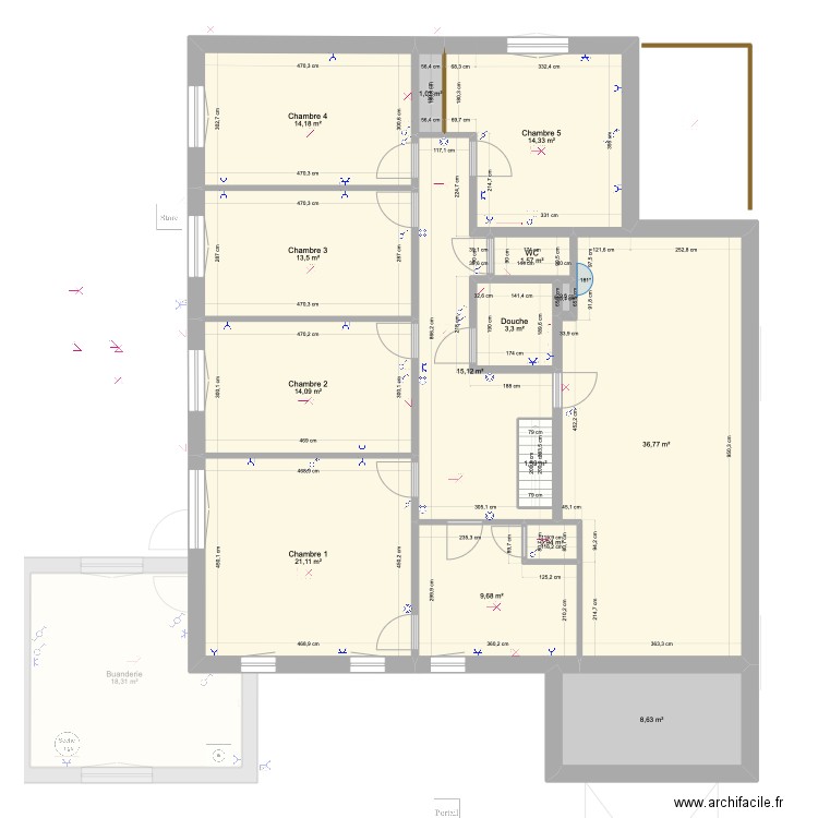 Etage1. Plan de 0 pièce et 0 m2