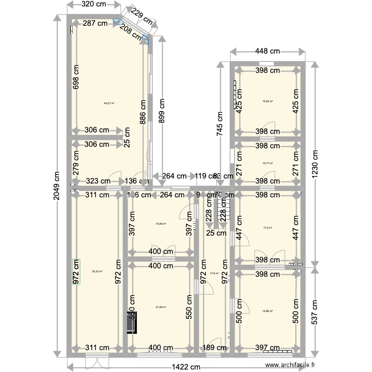 EghezeeBas - RDC AVANT. Plan de 0 pièce et 0 m2
