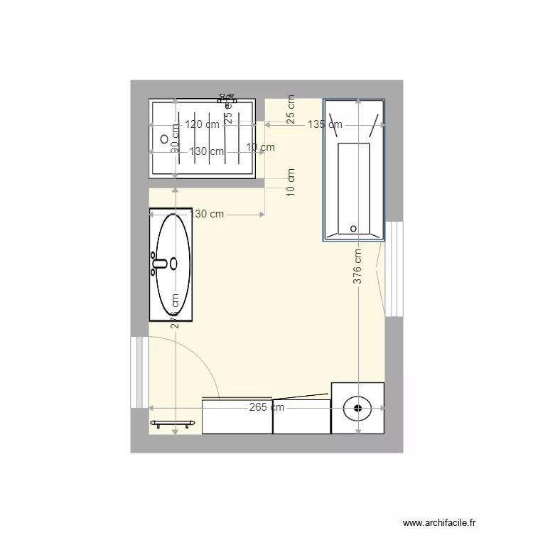 salle de bain1. Plan de 