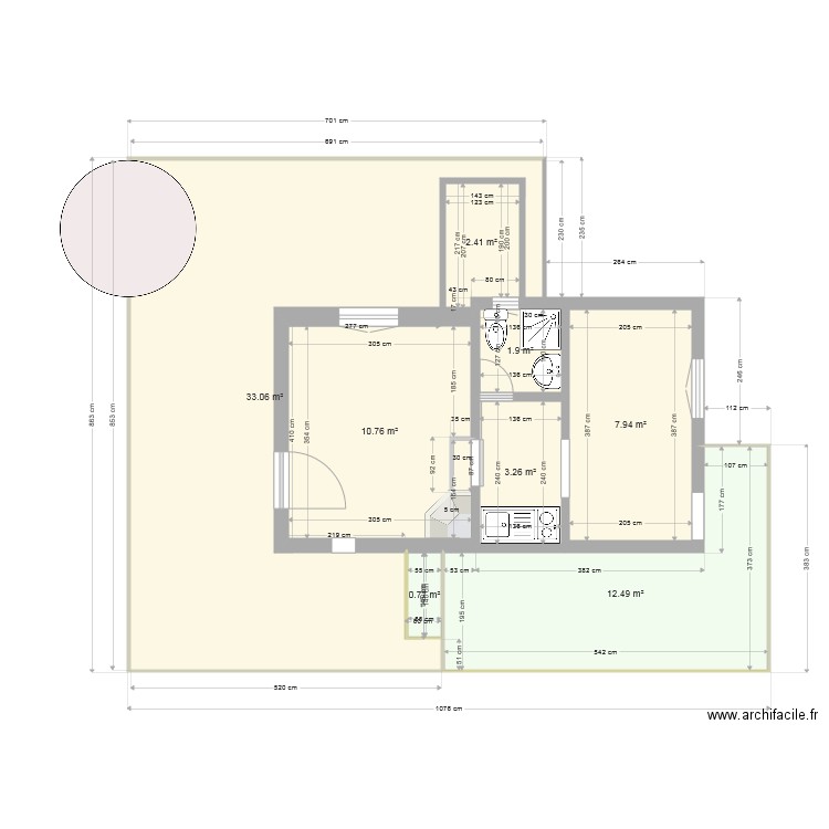 Cabanon 3. Plan de 0 pièce et 0 m2