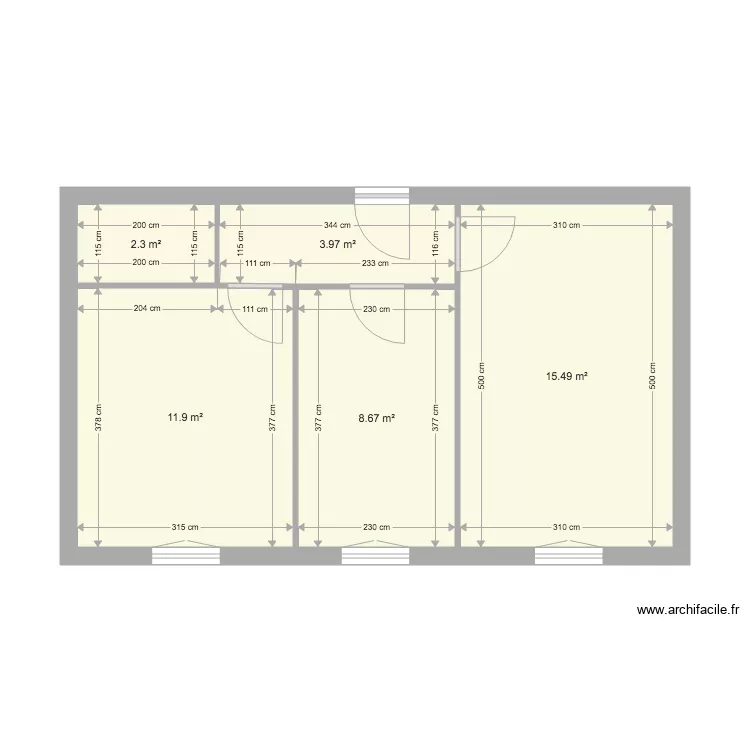 44 MAGENTA 6EME 2P DUJARDIN. Plan de 