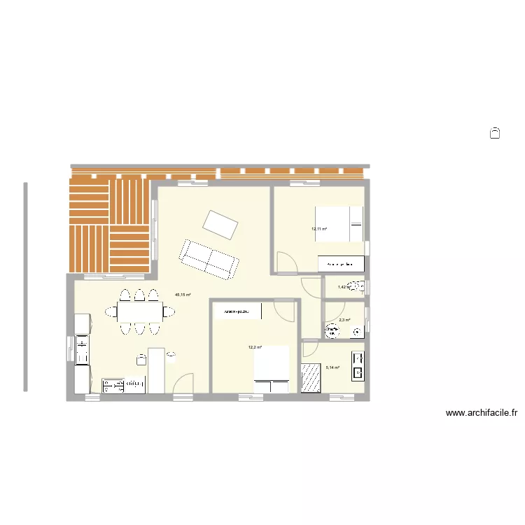 maison 2. Plan de 
