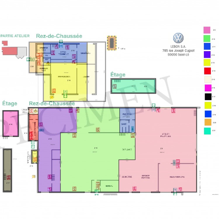 EMEC VW ST LO PARTIE ATELIER. Plan de 0 pièce et 0 m2